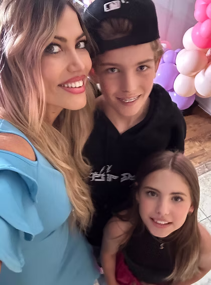 Michelle with her children